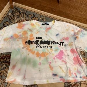 Custom tyedye crop top